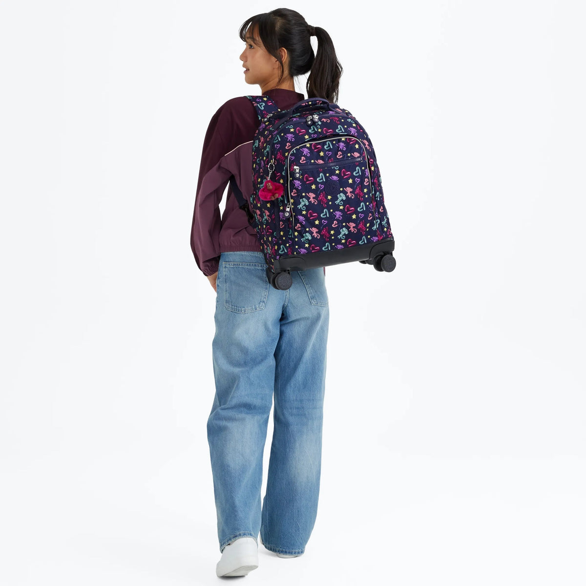 New Zea Printed 15" Laptop Rolling Backpack