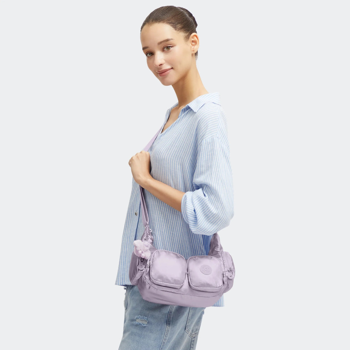 Rikka Small Metallic Crossbody Bag