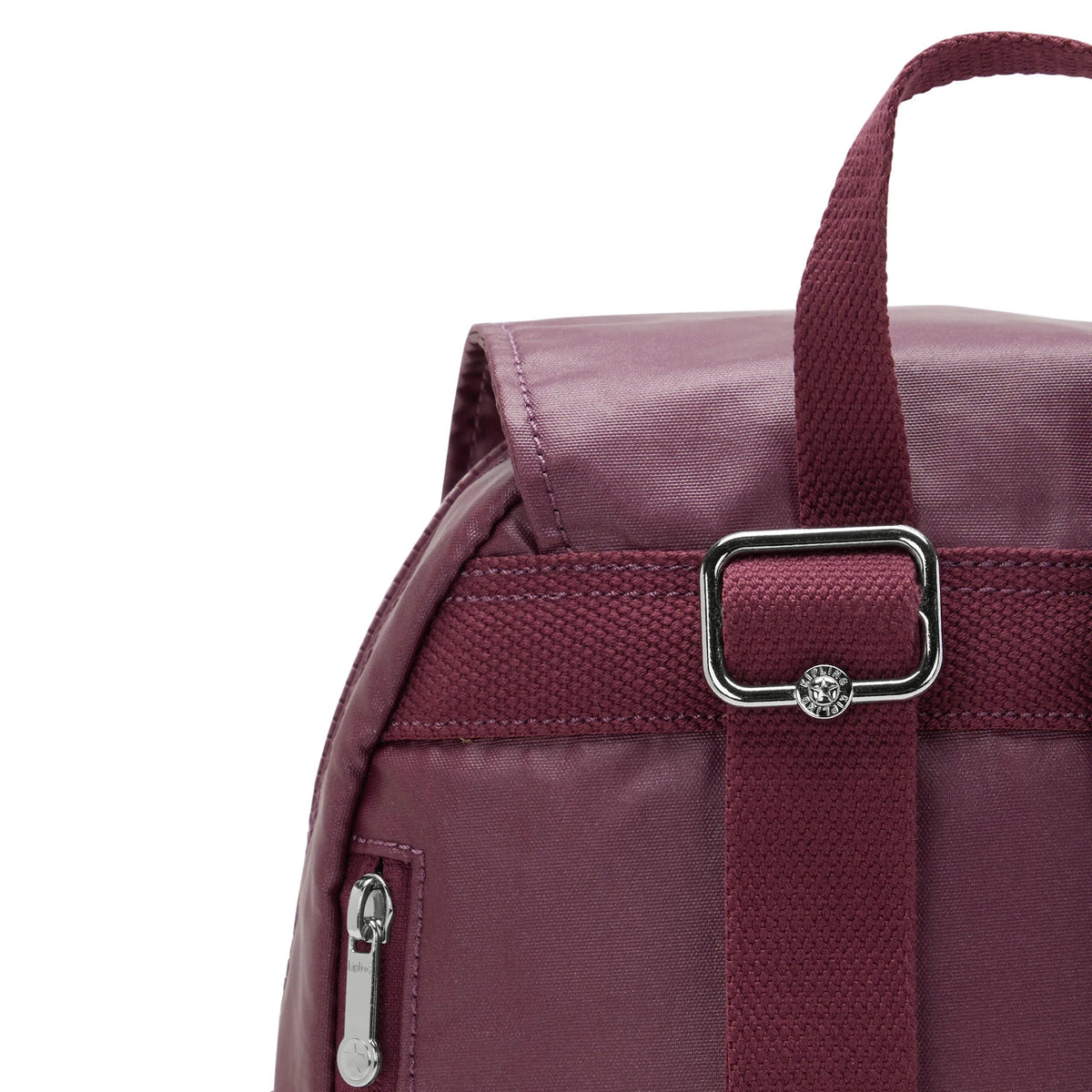 City Pocket Small Metallic Backpack