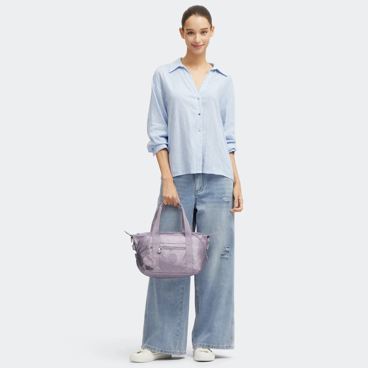 Art Mini Metallic Shoulder Bag