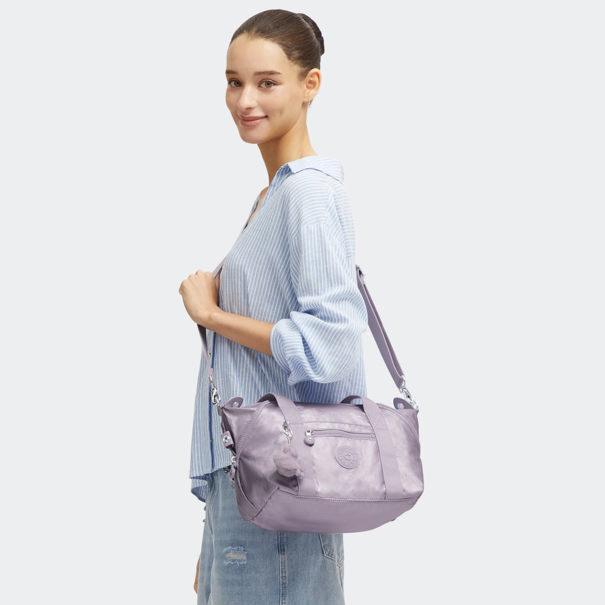 Art Mini Metallic Shoulder Bag