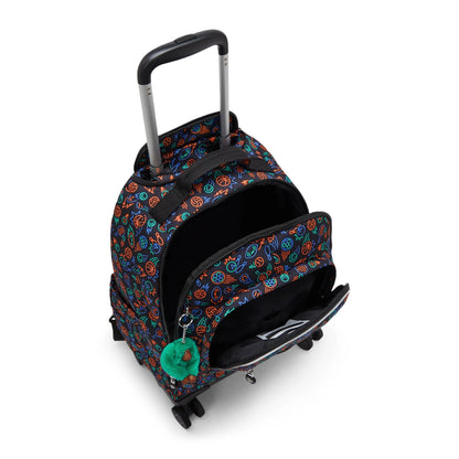 New Zea Printed 15" Laptop Rolling Backpack