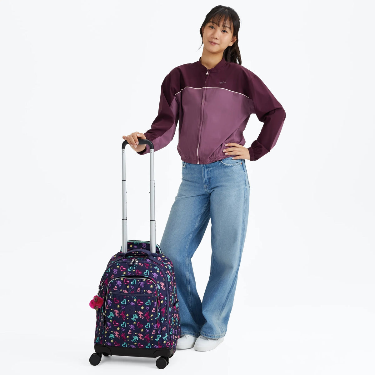 New Zea Printed 15" Laptop Rolling Backpack