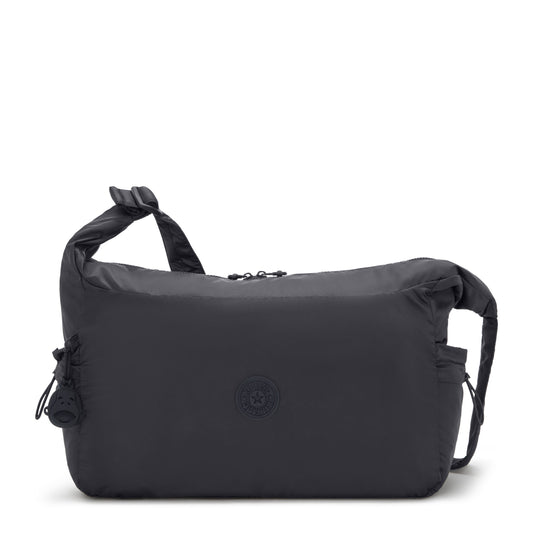 Gwyn Smooth Satin Shoulder Bag