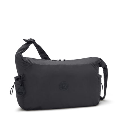 Gwyn Smooth Satin Shoulder Bag