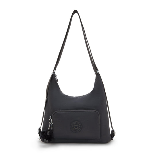 Yenna Convertible Shoulder Bag Backpack Black Noir