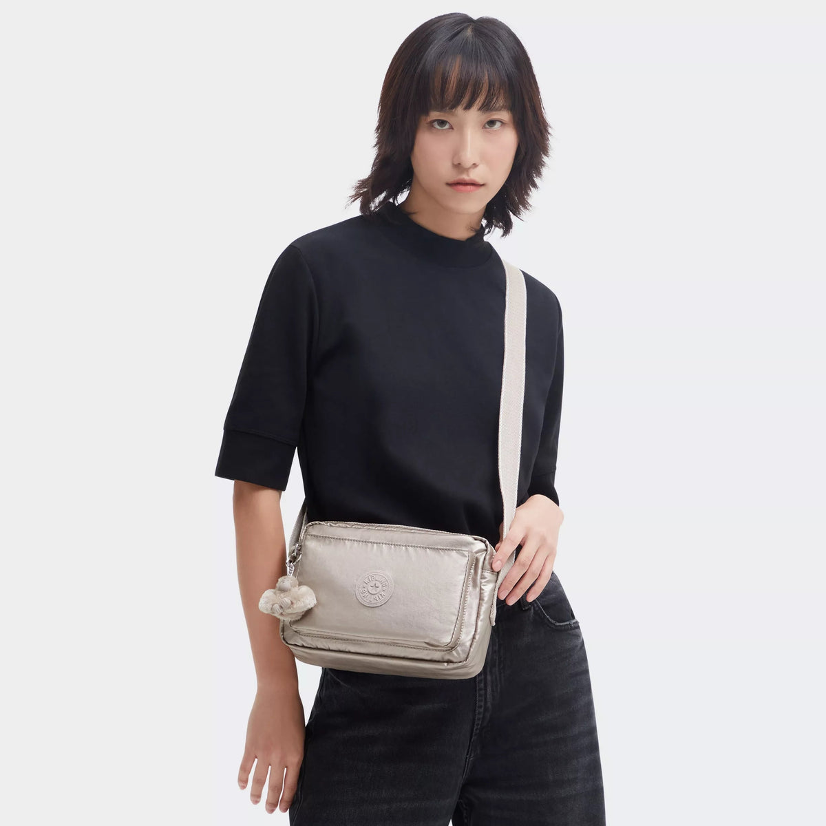 Abanu Medium Metallic Crossbody Bag