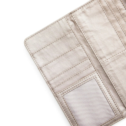 Money Land Metallic Snap Wallet