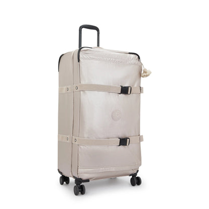 Spontaneous Large Metallic Rolling Luggage