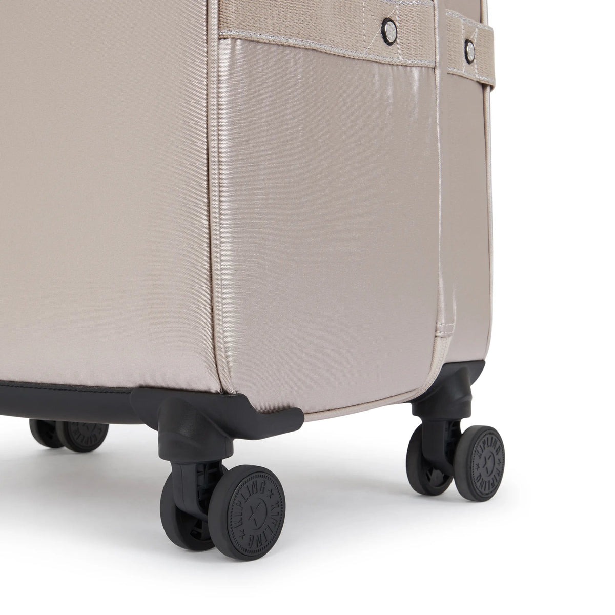 Spontaneous Large Metallic Rolling Luggage