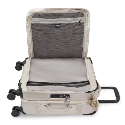 Spontaneous Small Metallic Rolling Luggage