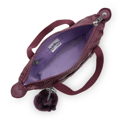 Art Compact Metallic Crossbody Bag