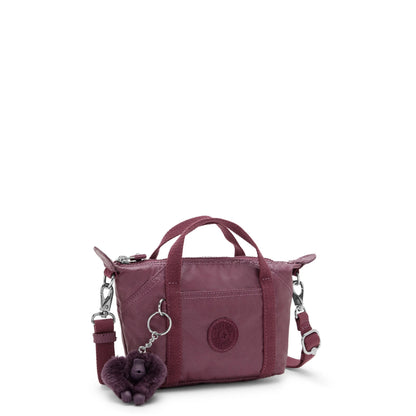Art Compact Metallic Crossbody Bag