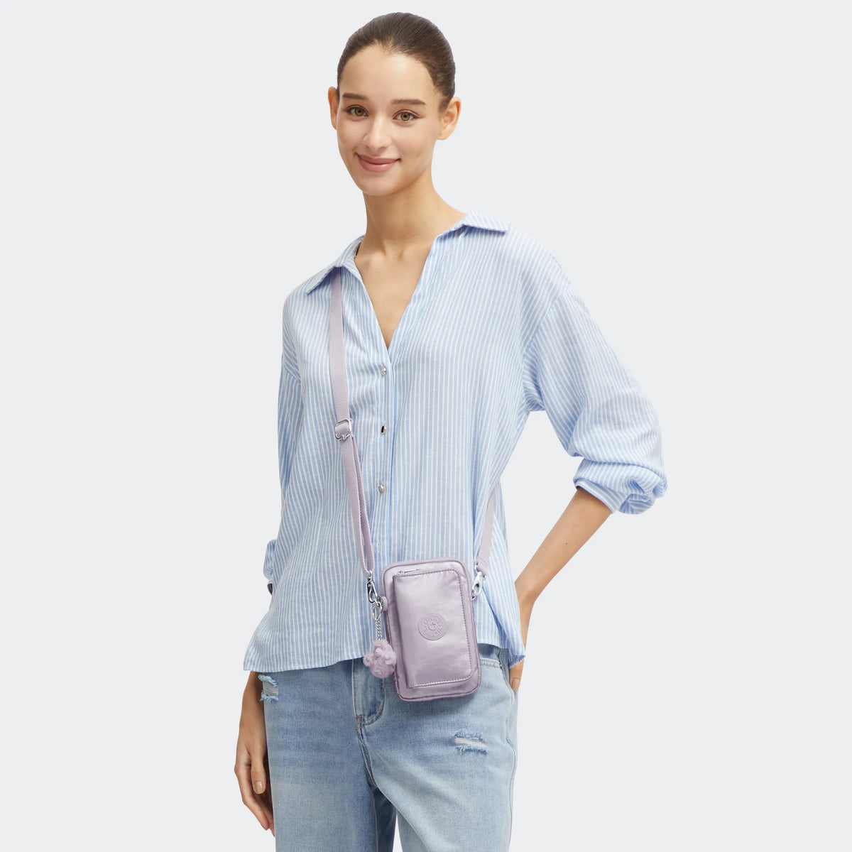 Telmo Metallic Wallet Crossbody Bag