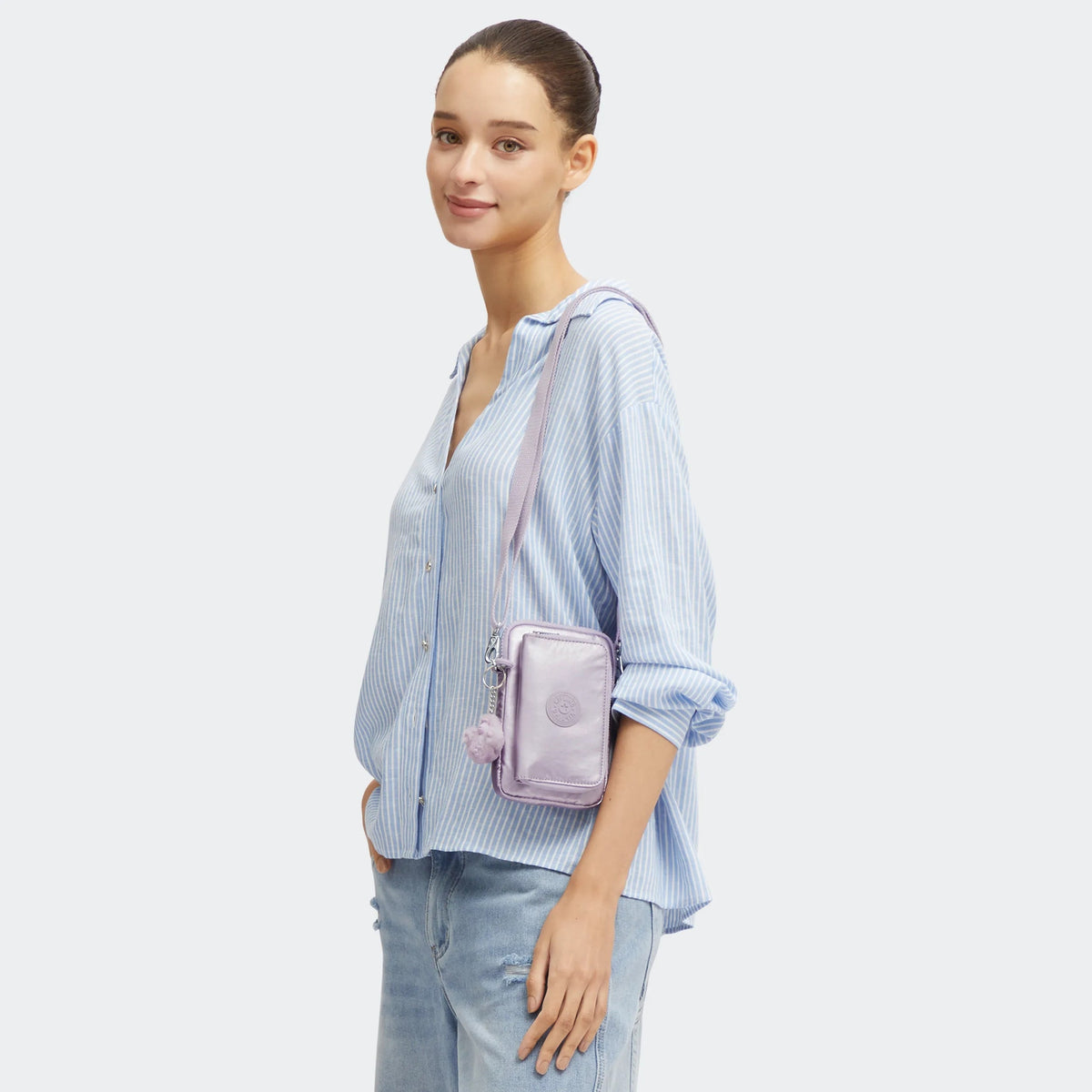 Telmo Metallic Wallet Crossbody Bag