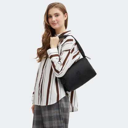 Eleni Medium Smooth Satin Shoulder Bag