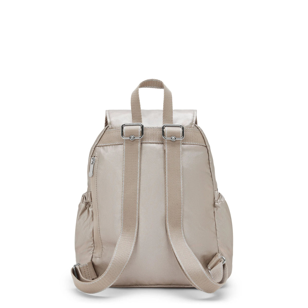 City Pocket Small Metallic Backpack