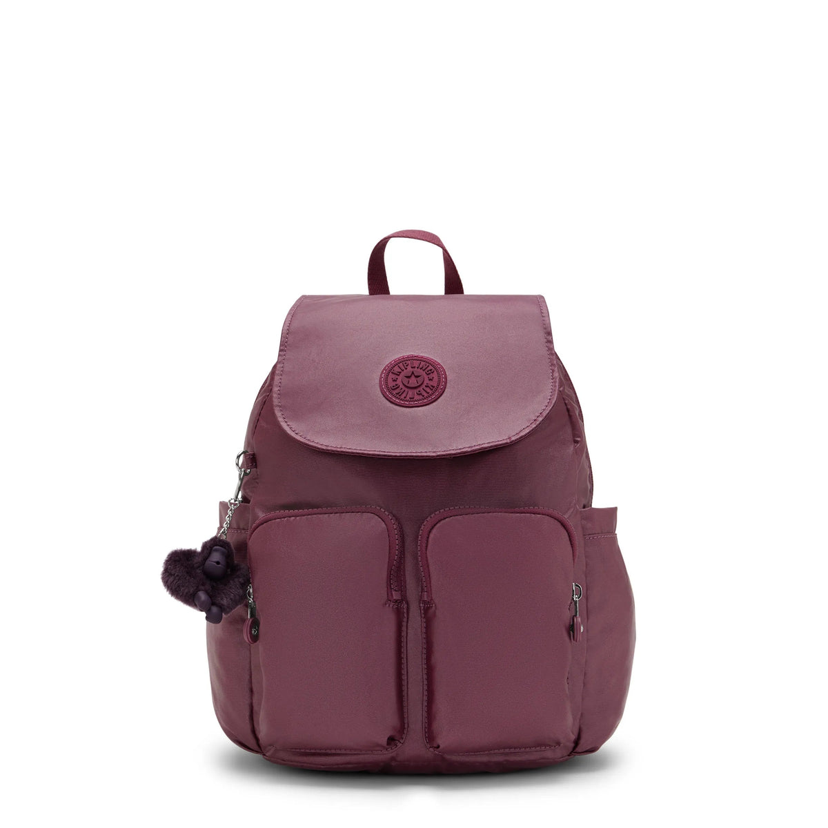 City Pocket Small Metallic Backpack