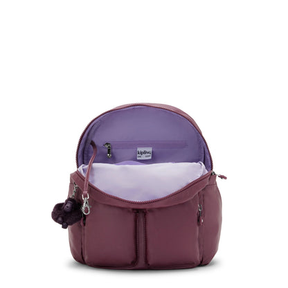 City Pocket Small Metallic Backpack