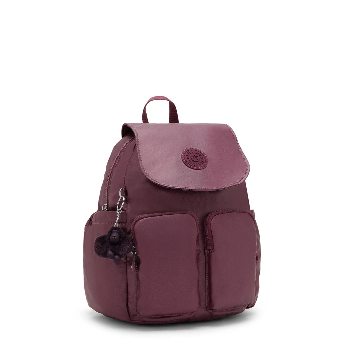 City Pocket Small Metallic Backpack
