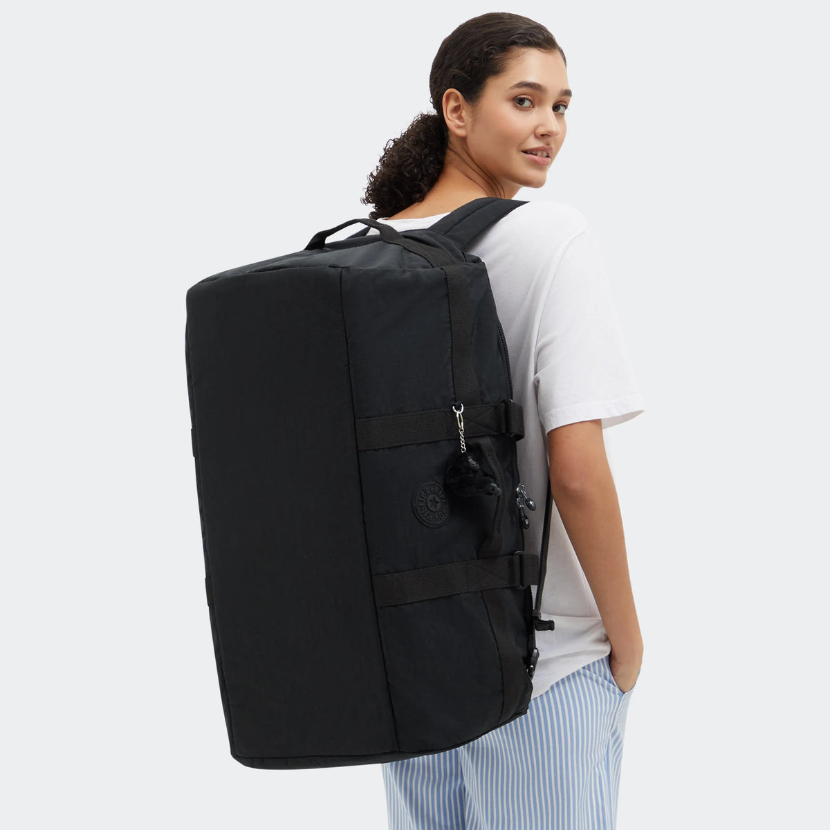 Jonis Up Medium Laptop Duffle Backpack Black Noir