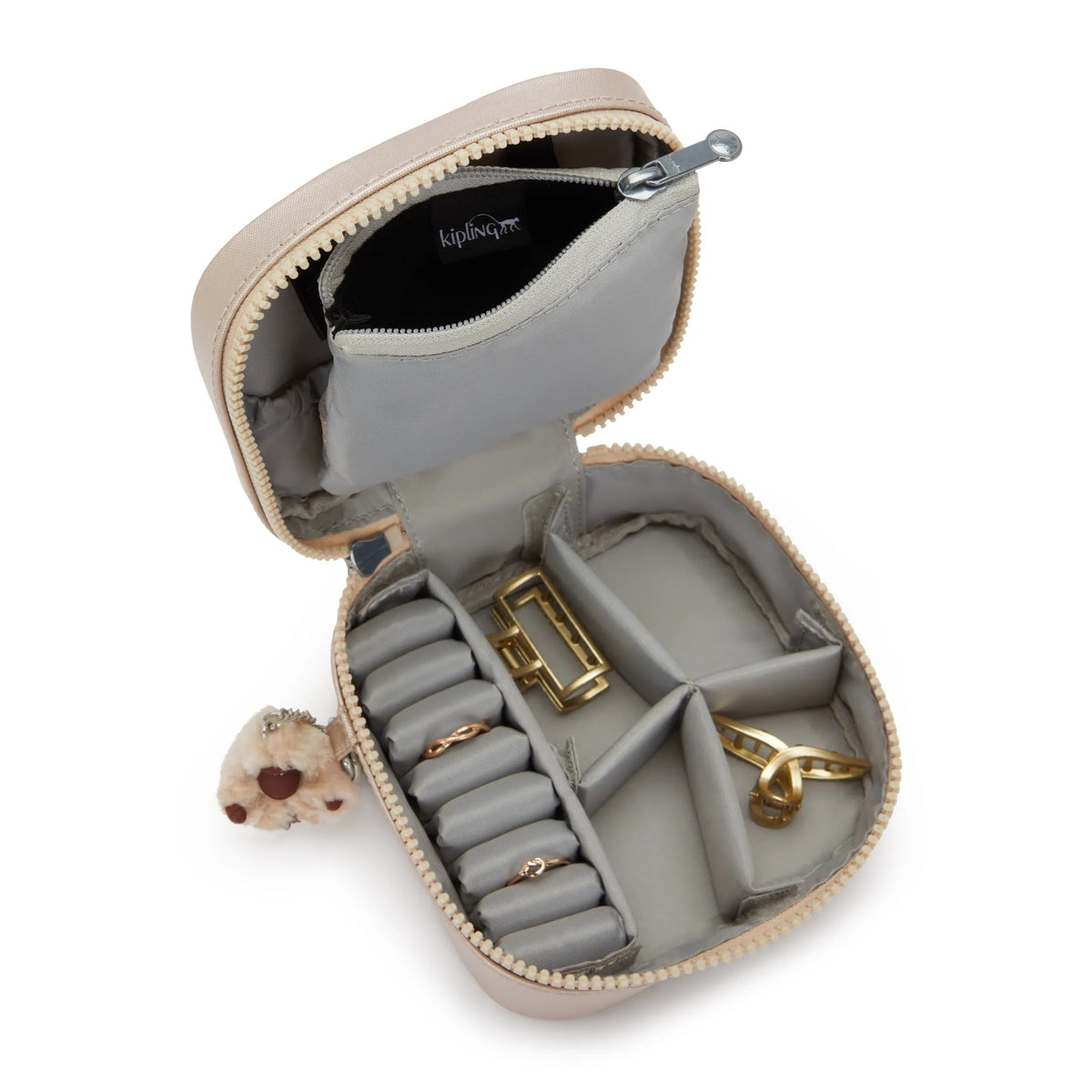 Luz Metallic Jewelry Pouch